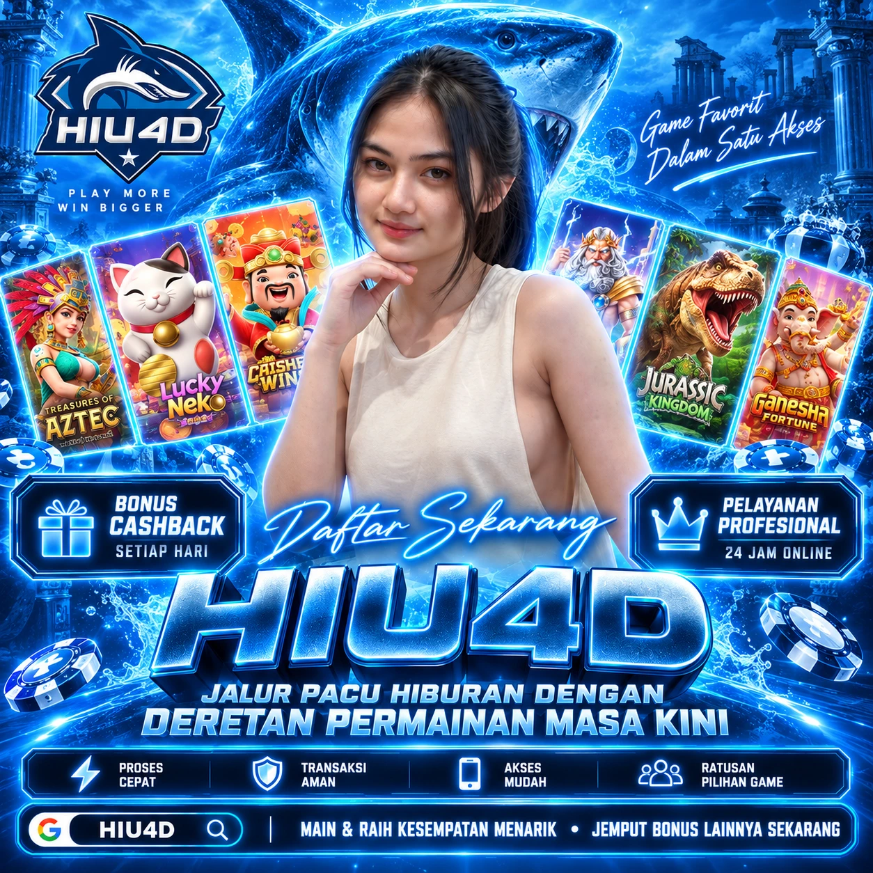 HIU4D: Jalur Pacu Hiburan dengan Deretan Permainan Masa Kini